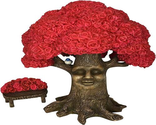 una figura de árbol en miniatura de Glitzglam Fairy Garden