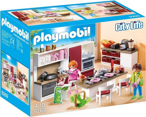 un juego de cocina equipada Playmobil