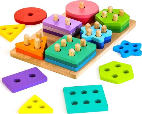 Un juego montessori de Hellowood para niños de 1, 2 y 3 años.