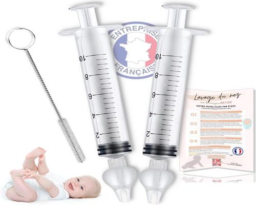 un kit de jeringa nasal para nariz de bebé