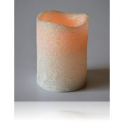 Une Bougie LED paillette blanc
