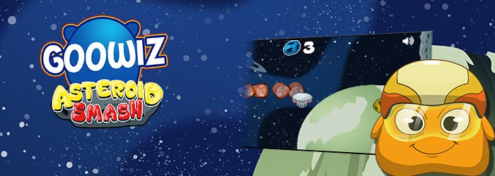 The Goowiz are going crazy with a game where you have to shoot the asteroids on their way to conquer the earth!