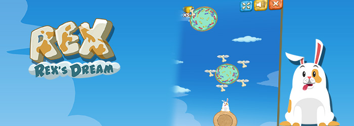 Help Rex collect as many bones as he can and reach Heaven of Gluttony!