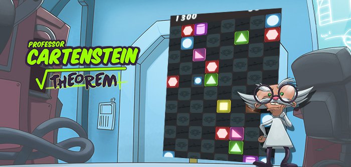 Professor Cartenstein har opfundet et nyt puslespil, hvor du skal forbinde elementerne sammen!