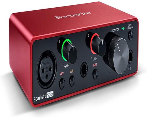 une Interface Focusrite Scarlett Solo 3Rd Gen