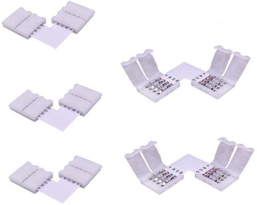 un Ruban Litaelek 4 Broches Connecteur En Forme De L À Led Rgb 5050 Connecteur D'Angle De Bande Led Connecteur À Angle Droit Les Strip Led Smd 5050 Rgb De 10Mm De Large