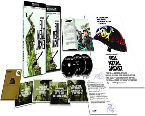 un Film Full Metal Jacket [Édition Collector-4K Ultra Hd + Blu-Ray + Dvd + Livret]