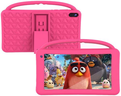 une Tablette Pour Enfants Jouet 7 Pouces Ips Affichage Quad Core Android 10.0 Certificat Gms 2 Gb Ram 32 Gb Rom Wifi Avec Étui En Silicone Enfants Cadeau D'Anniversaire