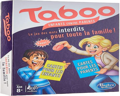 un Jeu Hasbro Taboo Enfants Contre Parents
