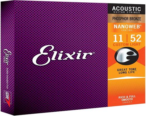 une Corde Elixir En Phosphore Bronze Avec Revêtement Nanoweb