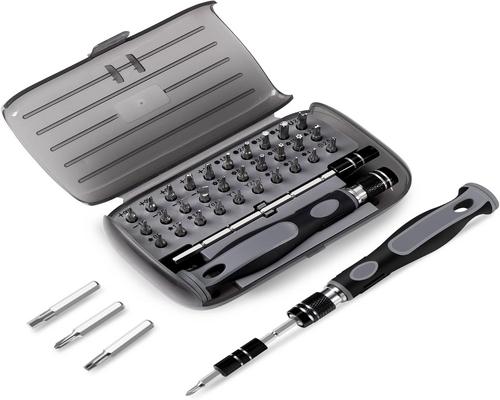 un Set Vinabo Jeu De Précision 32 En 1- Mini Set Magnétique Bricolage Electronique De Réparation Kit