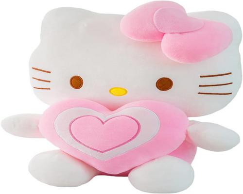 une Poupée Fydzbsl Hello Kitty Animal Douce Doudou De Plush Toys Cadeau D'Anniversaire Et De Noël Mignonne Jouets Les Fille Et 30Cm