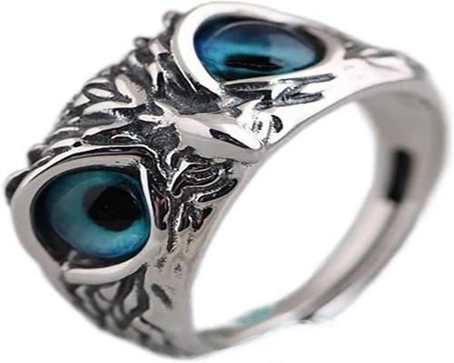 une Bague Hibou Winbst En Argent Sterling