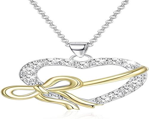 un Collier Maman En Argent 925 Avec Pendentif Cœur
