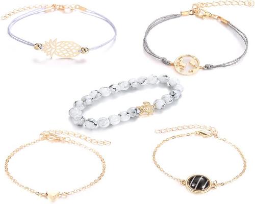 un Ensemble De Bracelets Boho Fezf