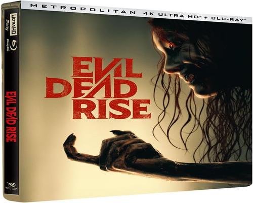 un Dvd Evil Dead Rise [Édition Collector Limitée-4K Ultra Hd + Blu-Ray-Boîtier Steelbook]