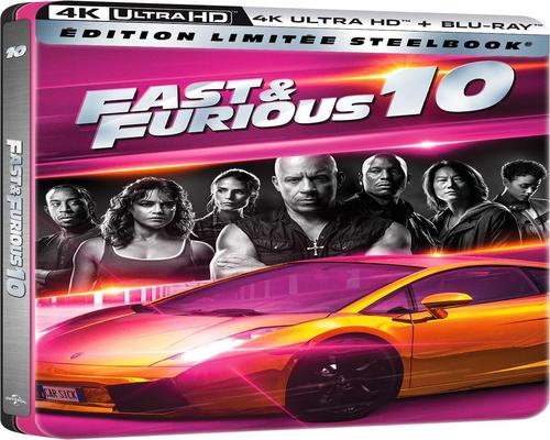 un Dvd Fast & Furious X 4K Boîtier Steelbook