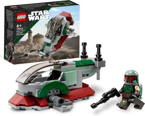 un Jeu Lego 75344 Le Vaisseau De Boba Fett Microfighter