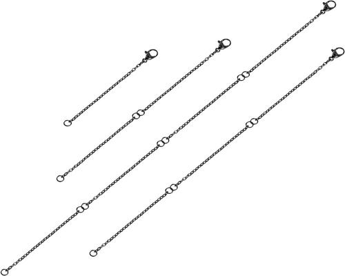 un Lot De 4 Rallonges De Collier En Acier