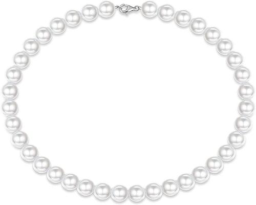 un Collier De Perles En Argent 925