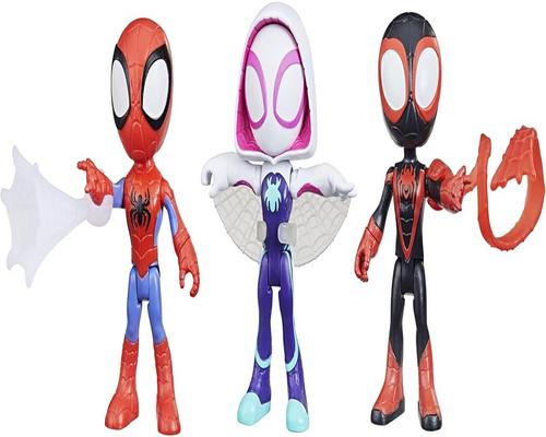 un Pack De 3 Figurines Marvel Spidey And His Amazing Friends