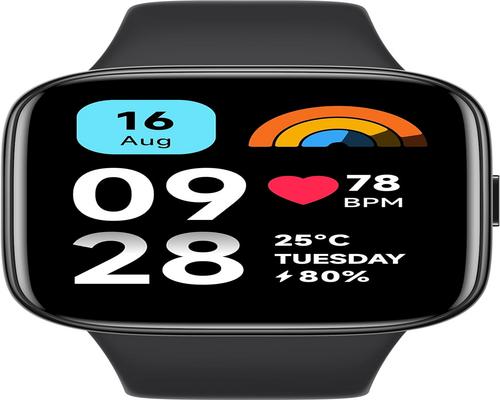une Montre Connectée Xiaomi Redmi Watch 3 Active Avec Bracelet Noir