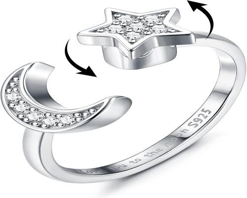 une Bague Fidget Cassieca En Argent Sterling