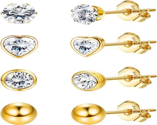 un Ensemble De Boucles D'Oreilles Argent Jewebella