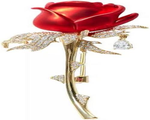 une Broche Wayouter Strass Plaqué Or