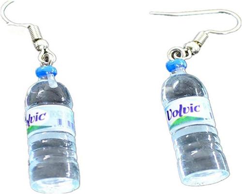 une Paire De Boucles D'Oreilles Ppx Bouteille D'Eau