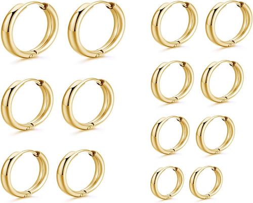 un Ensemble De 7 Paires De Créoles Mochity