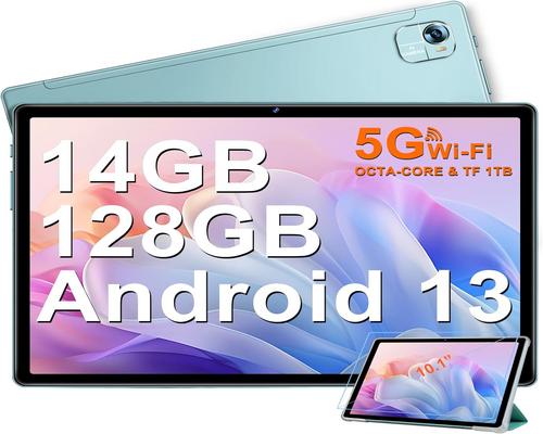 une Tablette Facetel Android 13 Verte