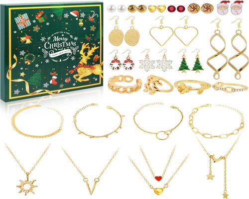 un Calendrier De L'Avent Bijoux, 24 Surprises