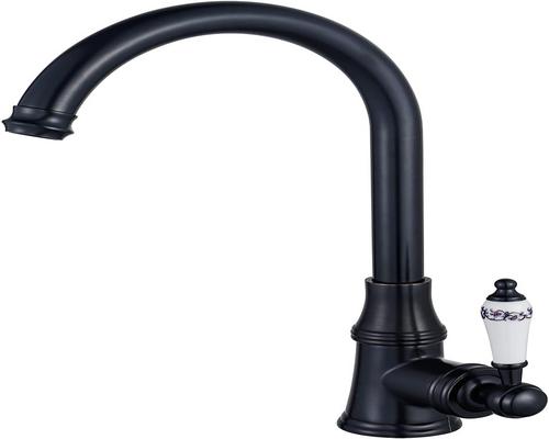 un Robinet De Cuisine Noir Rétro Yagjia