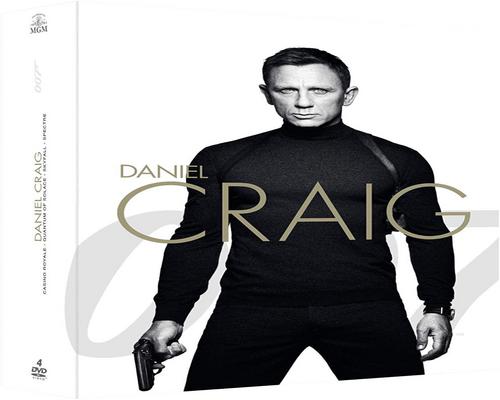 詹姆斯·邦德（James Bond）007电影-丹尼尔·克雷格（Daniel Craig）收藏：皇家赌场+安慰之量子+天际+幽灵