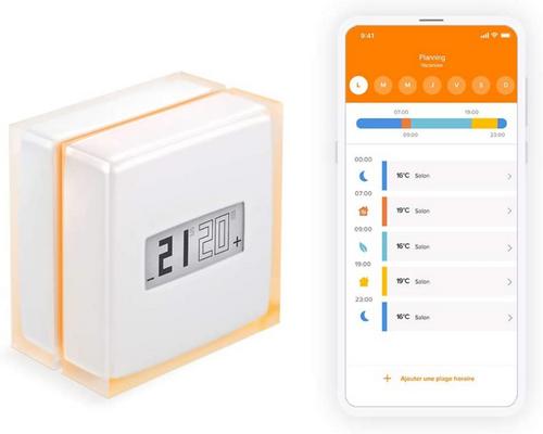 Ein mit Netatmo verbundenes und intelligentes Thermostat für einzelne Kessel