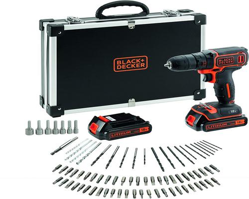 ein Black + Decker Bdcdc18Bafc-Qw Akku-Bohrschrauber