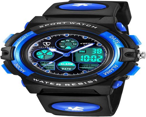 une Montre Garçon Fille Numérique Pour Enfants De Sport Multifonction Étanche Avec Écran Led Rétroéclairé