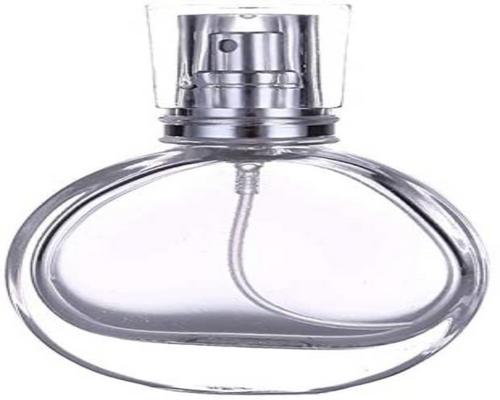 one Clear Round Glass Bottle 30 Ml