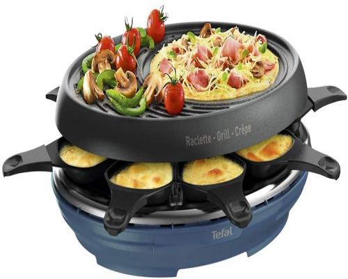 a Raclette Tefal Colormania 3 In 1 Grill And Crepe Appliance