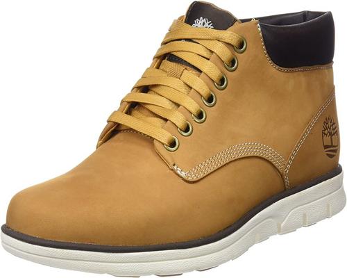 A Pair Of Timberland Bradstreet Chukka Leather Boots