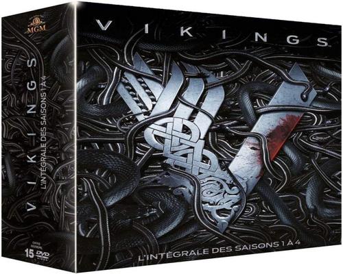 en Vikings-komplett serie från säsong 1 till 4
