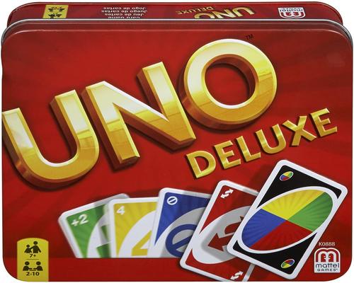 um jogo de tabuleiro Uno Deluxe e