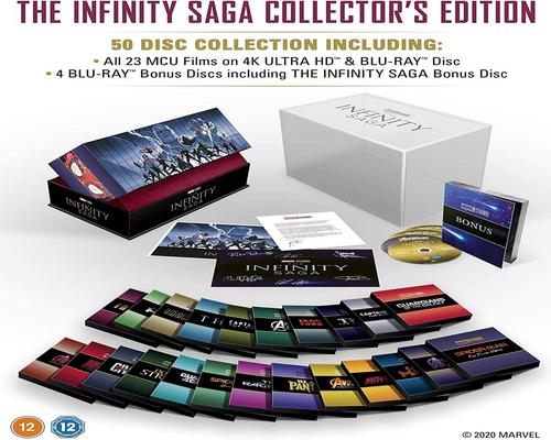a Dvd Marvel Studios: The Infinity Saga - Collector'S Edition Complete Box Set Uhd [Blu-Ray] [2020] [Region Free]