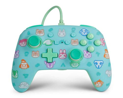 a Set Of Accessory Powera Enhanced Wired Controller For Nintendo Switch - Animal Crossing, Gamepad, Wired Video Game Controller, Gaming Controller - Nintendo Switch