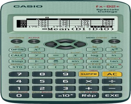 a Casio Fx-92 + Calculator