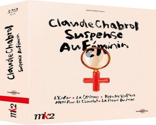 elokuva Claude Chabrol-Suspense Au Féminin: Helvetti + seremonia + Mikään ei mene enempää + Kiitos suklaasta + Pahan kukka [Blu-Ray]
