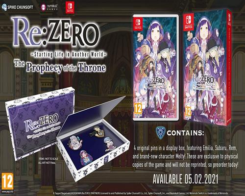 a Re: Zero - The Prophecy Of The Throne Standard Edition Game (Switch)