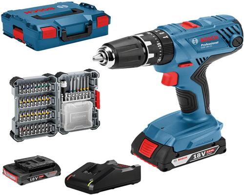 ein Bosch Professional 18V System Percussion Akku-Bohrer Gsb 18V-21