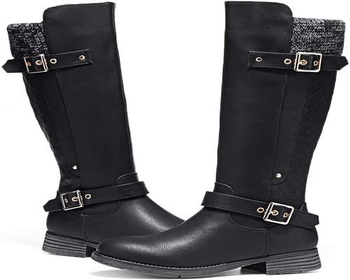 A Pair Of Camfosy High Boots For Women Winter